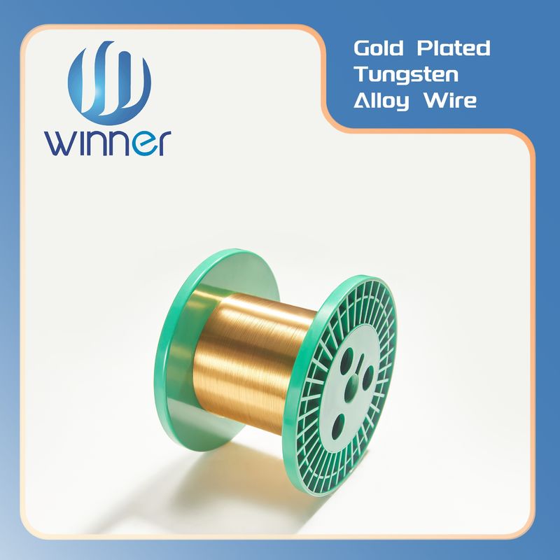 0.02-2.0mm Metal High Pure Gold-plated Tungsten Wire Wu≥99.99% for  Lab Scientific