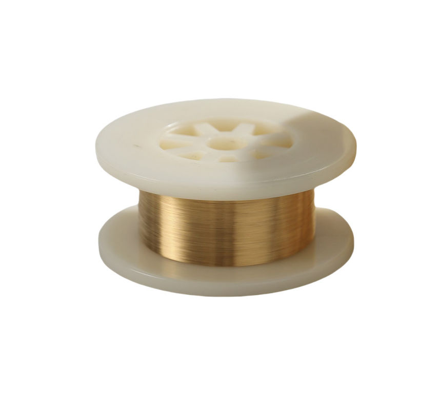 99.95% de pureza de oro Revestido de alambre de tungsteno Resistencia a la corrosión Superficie lisa y brillante