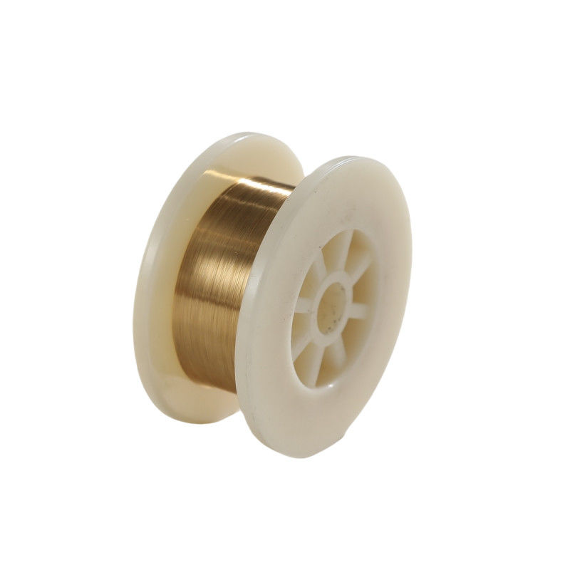 99.95% de pureza de oro Revestido de alambre de tungsteno Resistencia a la corrosión Superficie lisa y brillante
