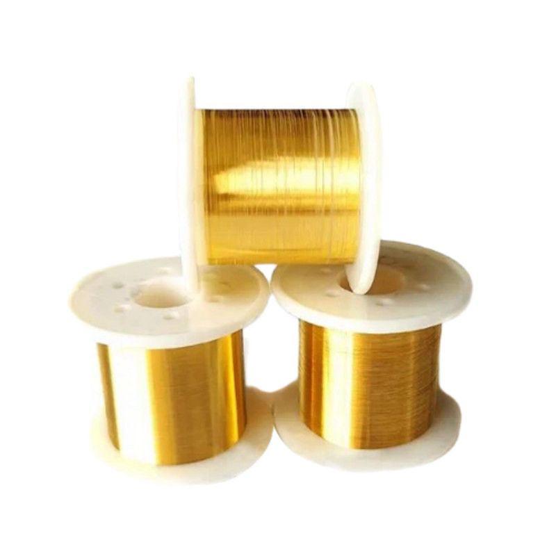 Superficie lisa y brillante acabado de alambre de tungsteno recubierto de oro para electrodos de alto rendimiento