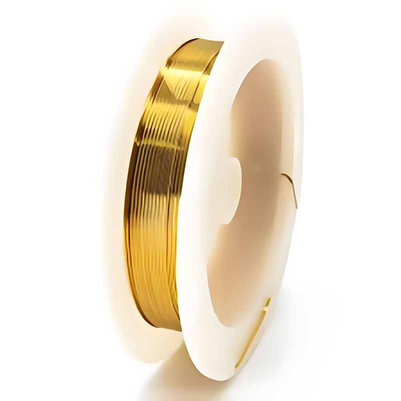 Cables de cobre recubiertos de oro para componentes electrónicos y anillos conductores de deslizamiento con alta elasticidad y resistencia a la corrosión
