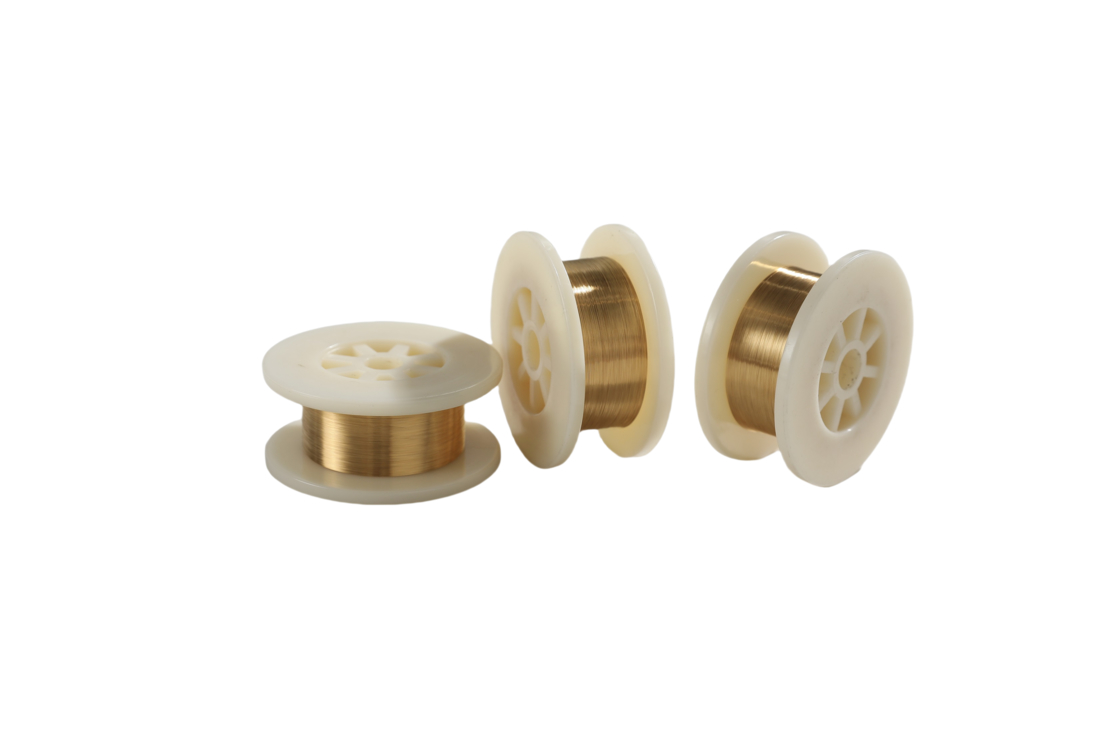 Diámetro de alambre ultra fino 0,011 mm alambre de tungsteno recubierto de oro para la industria de dispositivos médicos