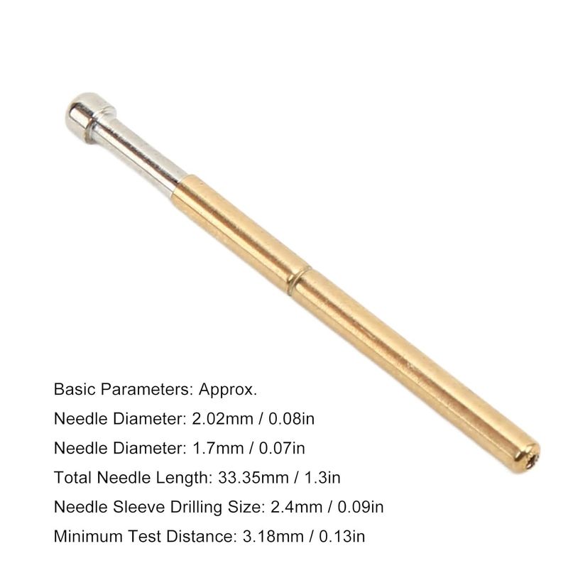 Probe de prueba de resorte de cabeza redonda grande con alta corriente de paso y baja impedancia para pruebas de PCB