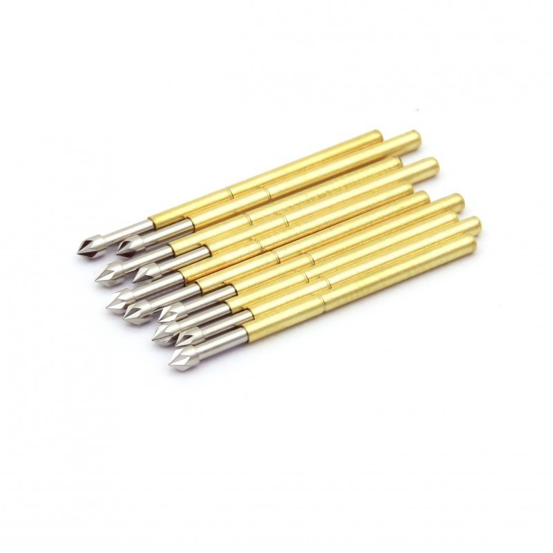 Proba de resorte con longitud de 24,5 mm y diámetro de aguja de 1,5 mm para pruebas de PCB de trazo completo de 4 mm