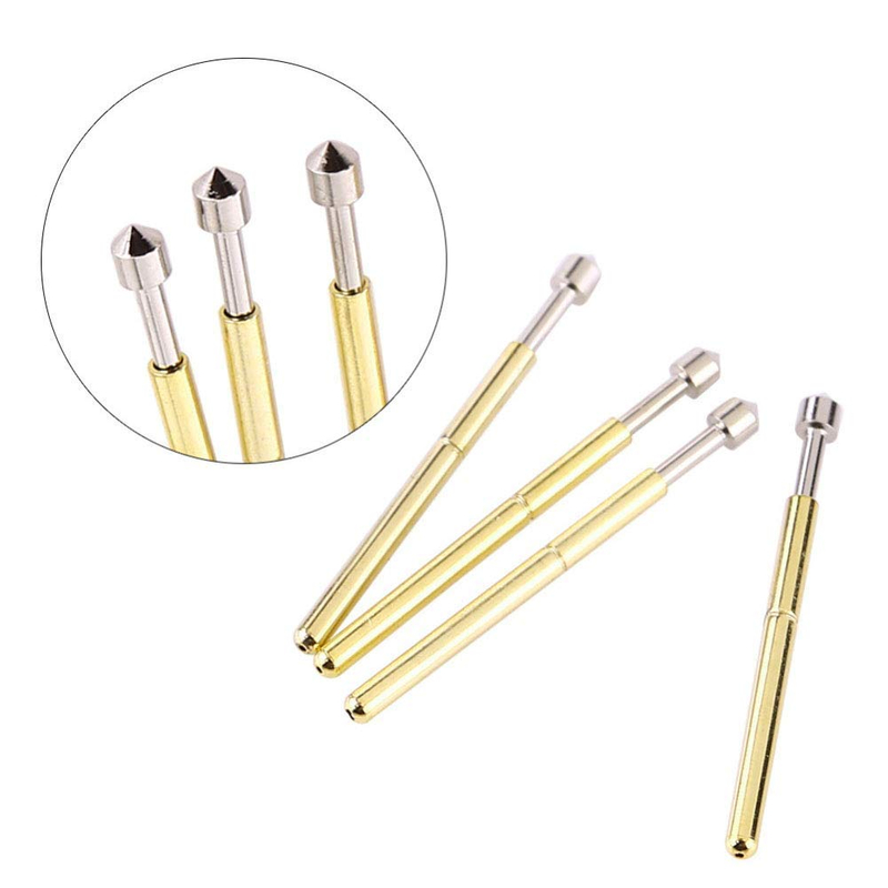 P75-E2 Sonda de ensayo de resorte con cabeza cónica de 1,3 mm y diámetro de tubo de 1,02 mm para ensayo de PCB 3A