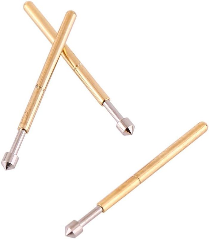 Proba de contacto de resorte Pogo Pin con corriente nominal de 3A 50mΩ Resistencia y trazo de 2,5 mm para pruebas de PCB