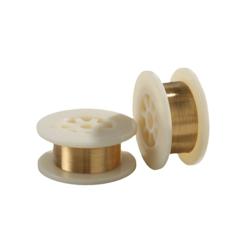 0.0035mm Micro diámetro alambre de tungsteno recubierto de oro para micro piezas electrónicas de vacío