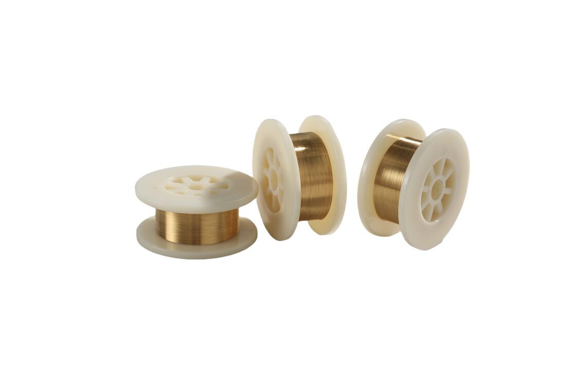 0.0035mm Micro diámetro alambre de tungsteno recubierto de oro para micro piezas electrónicas de vacío