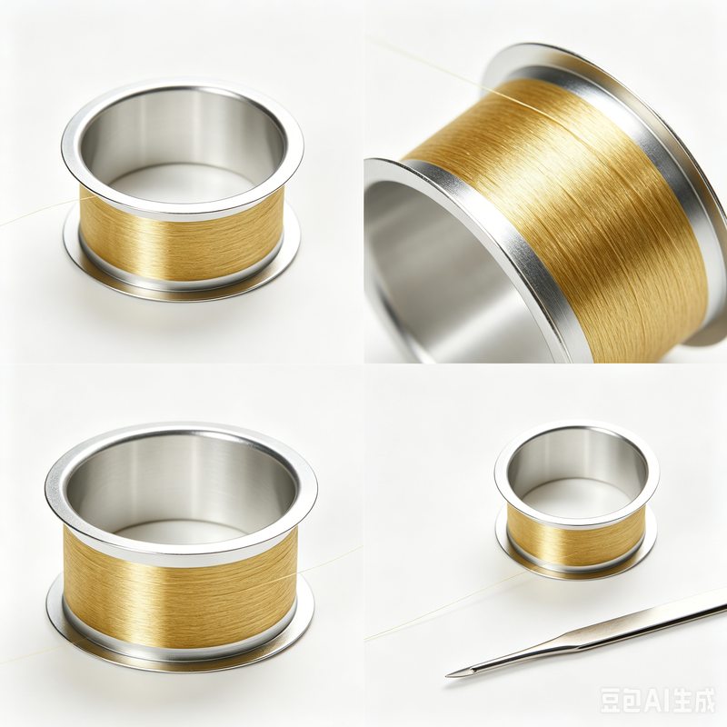 En existencia, alambre de plata chapado en oro micro, fuerza de enlace estable, mini alambre de embalaje LED